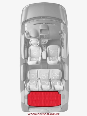 ЭВА коврики «Queen Lux» багажник для BMW X5 (E53)